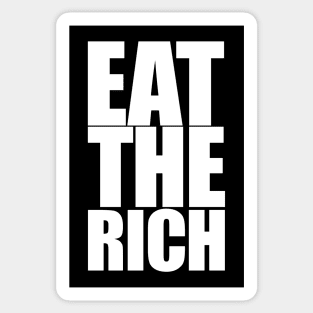 Eat The Rich, White Sticker